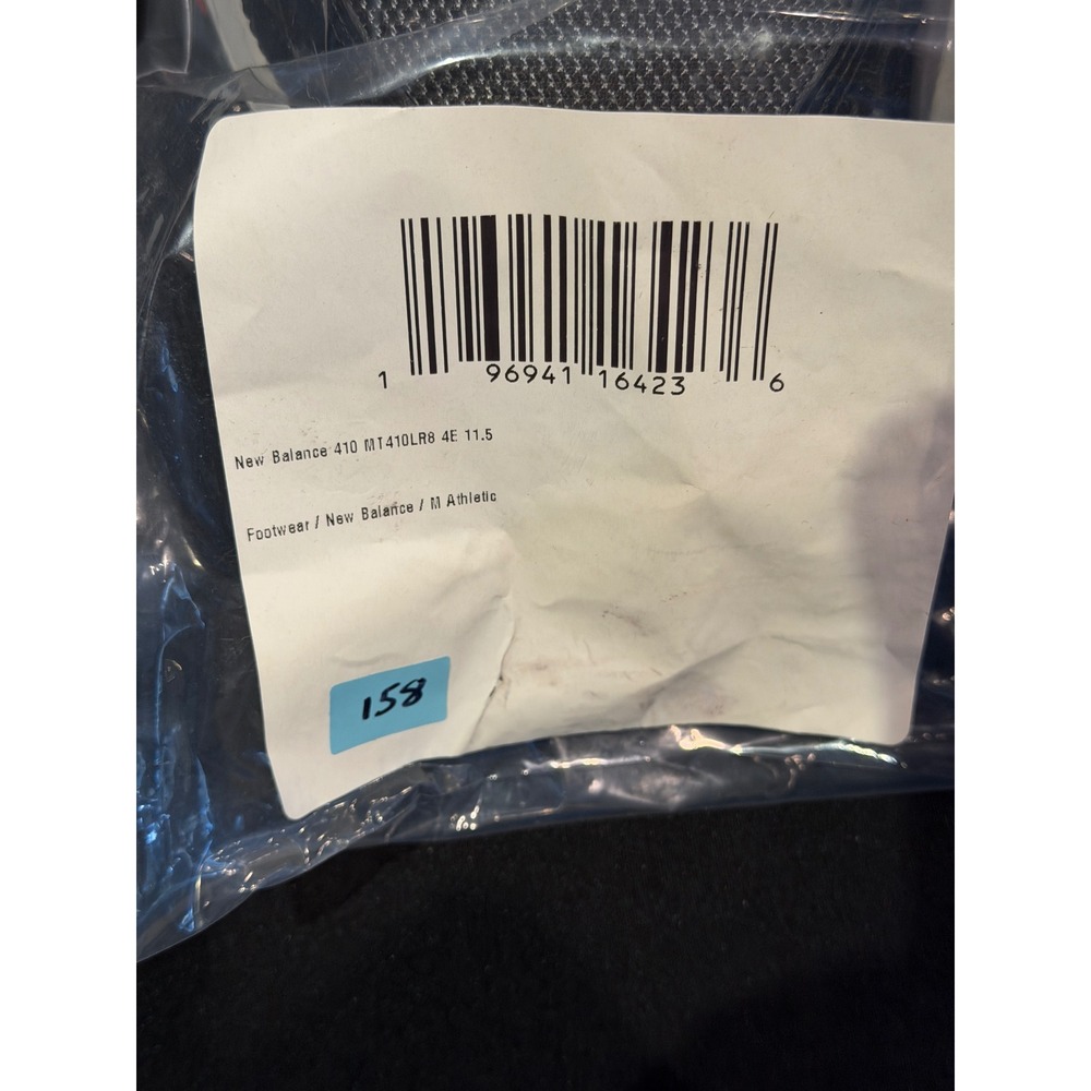 New Balance 410 v8 Trail Running Shoes Black Red MT410LR8 4E Wide Mens 11.5
